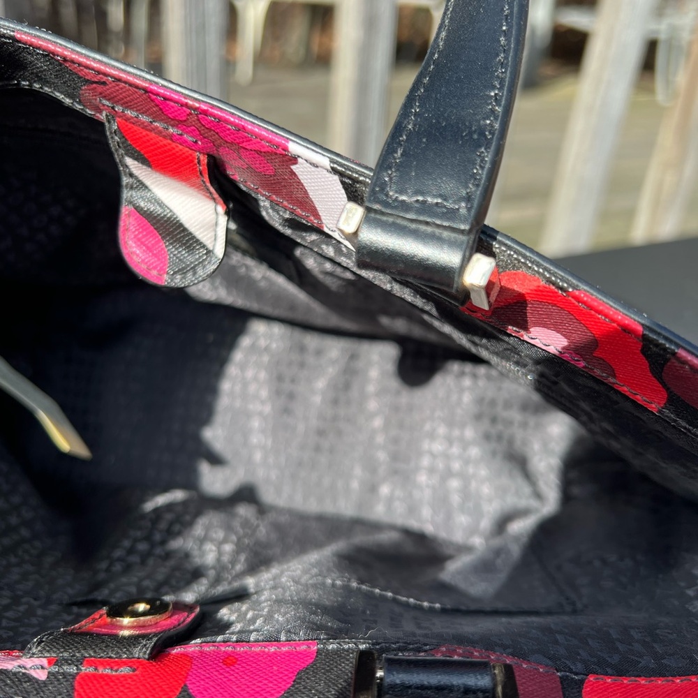 Kate Spade Floral Women's Bag - Black and Red - Picture 7 of 9
